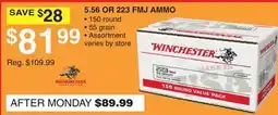 Dunham's Sports 5.56 OR 223 FMJ AMMO offer