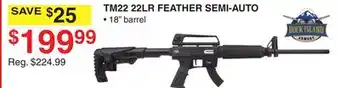 Dunham's Sports TM22 22LR FEATHER SEMI-AUTO offer