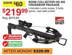 Dunham's Sports BONE COLLECTOR HD 405 CROSSBOW PACKAGE offer
