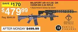 Dunham's Sports MILSPORT AR-15 5.56 OR 15DSR-M4 5.56 RIFLE offer
