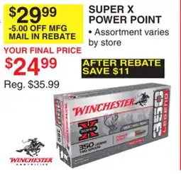 Dunham's Sports SUPER X POWER POINT offer