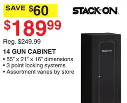 Dunham's Sports STACK-ON 14 GUN CABINET offer