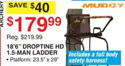 Dunham's Sports 18' 6 DROPTINE HD 1.5-MAN LADDER offer