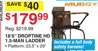 Dunham's Sports 18' 6 DROPTINE HD 1.5-MAN LADDER offer