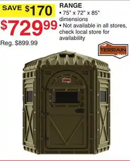 Dunham's Sports TERRAIN RANGE offer