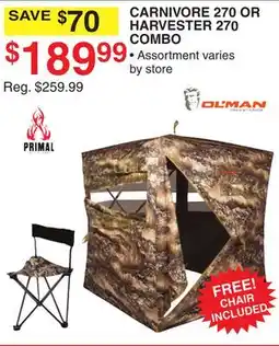 Dunham's Sports CARNIVORE 270 OR HARVESTER 270 COMBO offer
