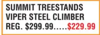 Dunham's Sports SUMMIT TREESTANDS VIPER STEEL CLIMBER offer