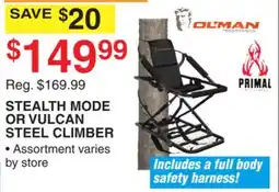 Dunham's Sports STEALTH MODE OR VULCAN STEEL CLIMBER offer