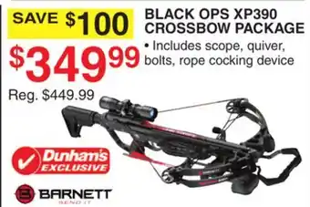 Dunham's Sports BLACK OPS XP390 CROSSBOW PACKAGE offer