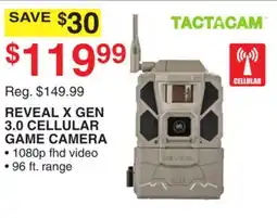 Dunham's Sports REVEAL X GEN 3.0 CELLULAR GAME CAMERA offer