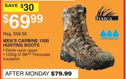 Dunham's Sports MEN'S CARBINE 1000 HUNTING BOOTS offer
