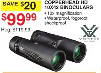 Dunham's Sports COPPERHEAD HD 10X42 BINOCULARS offer