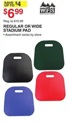 Dunham's Sports REGULAR OR WIDE STADIUM PAD offer