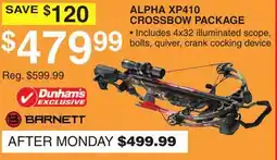 Dunham's Sports ALPHA XP410 CROSSBOW PACKAGE offer