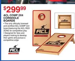 Dunham's Sports ACL COMP 2X4 CORNHOLE BOARDS offer