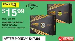 Dunham's Sports WARBIRD SERIES GOLF BALLS offer