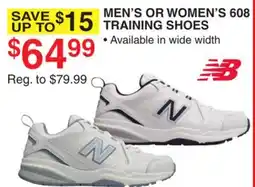 Dunham's Sports MEN'S OR WOMEN'S 608 TRAINING SHOES offer