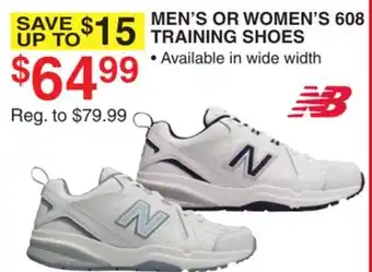 Dunham's Sports MEN'S OR WOMEN'S 608 TRAINING SHOES offer