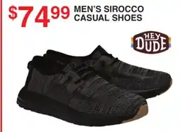 Dunham's Sports HEY DUDE MEN'S SIROCCO CASUAL SHOES offer