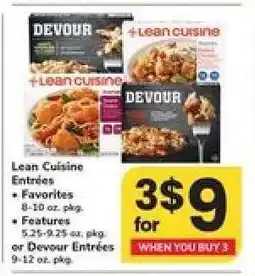Safeway Lean Cuisine or Devour Entrées offer