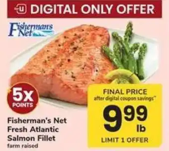 Safeway Fisherman's Net Fresh Atlantic Salmon Fillet offer