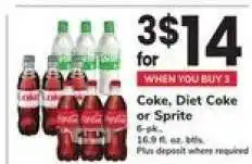 Safeway Coke, Diet Coke Or Sprite offer