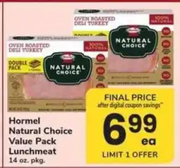 Safeway Hormel Natural Choice Value Pack Lunchmeat offer