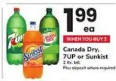 Safeway Canada Dry, 7UP or Sunkist offer