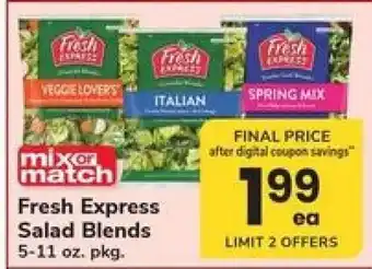 Safeway Fresh Express Salad Blends offer