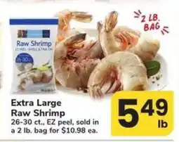 Safeway Extra Large Raw Shrimp offer