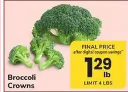 Safeway Broccoli Crowns offer