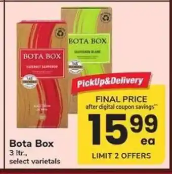 Safeway Bota Box offer