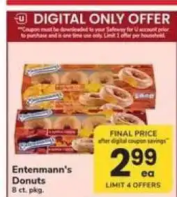 Safeway Entenmann's Donuts offer
