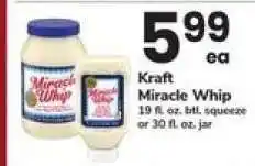 Safeway Kraft Miracle Whip offer