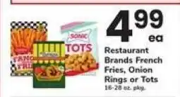Safeway Restaurant Brands French Fries, Onion Rings or Tots offer