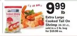 Safeway Extra Large Cooked Tail On Shrimp offer