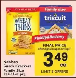 Safeway Nabisco Snack Crackers Family Size offer