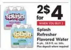 Safeway Splash Refresher Flavored Water offer