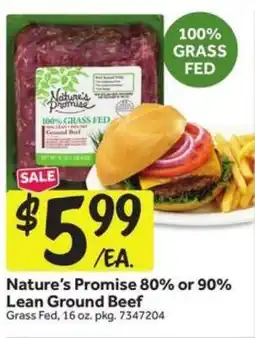 Stop&Shop Nature’s Promise 80% or 90% Lean Ground Beef offer