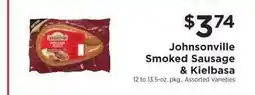 ShopRite Johnsonville Smoked Sausage & Kielbasa offer
