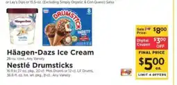 ShopRite Häagen-Dazs Ice Cream / Nestlé Drumsticks offer