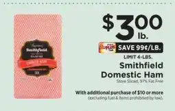 ShopRite Smithfield Domestic Ham offer