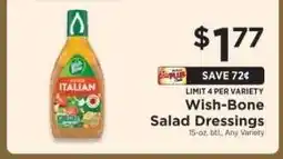 ShopRite Wish-Bone Salad Dressings offer