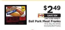 ShopRite Ball Park Meat Franks offer