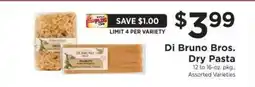 ShopRite Di Bruno Bros. Dry Pasta offer