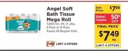 ShopRite Angel Soft Bath Tissue Mega Roll offer