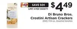 ShopRite Di Bruno Bros. Crostini Artisan Crackers offer