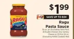 ShopRite Ragú Pasta Sauce offer