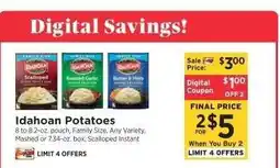 ShopRite Idahoan Potatoes offer