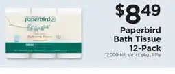 ShopRite Paperbird Bath Tissue 12-Pack offer